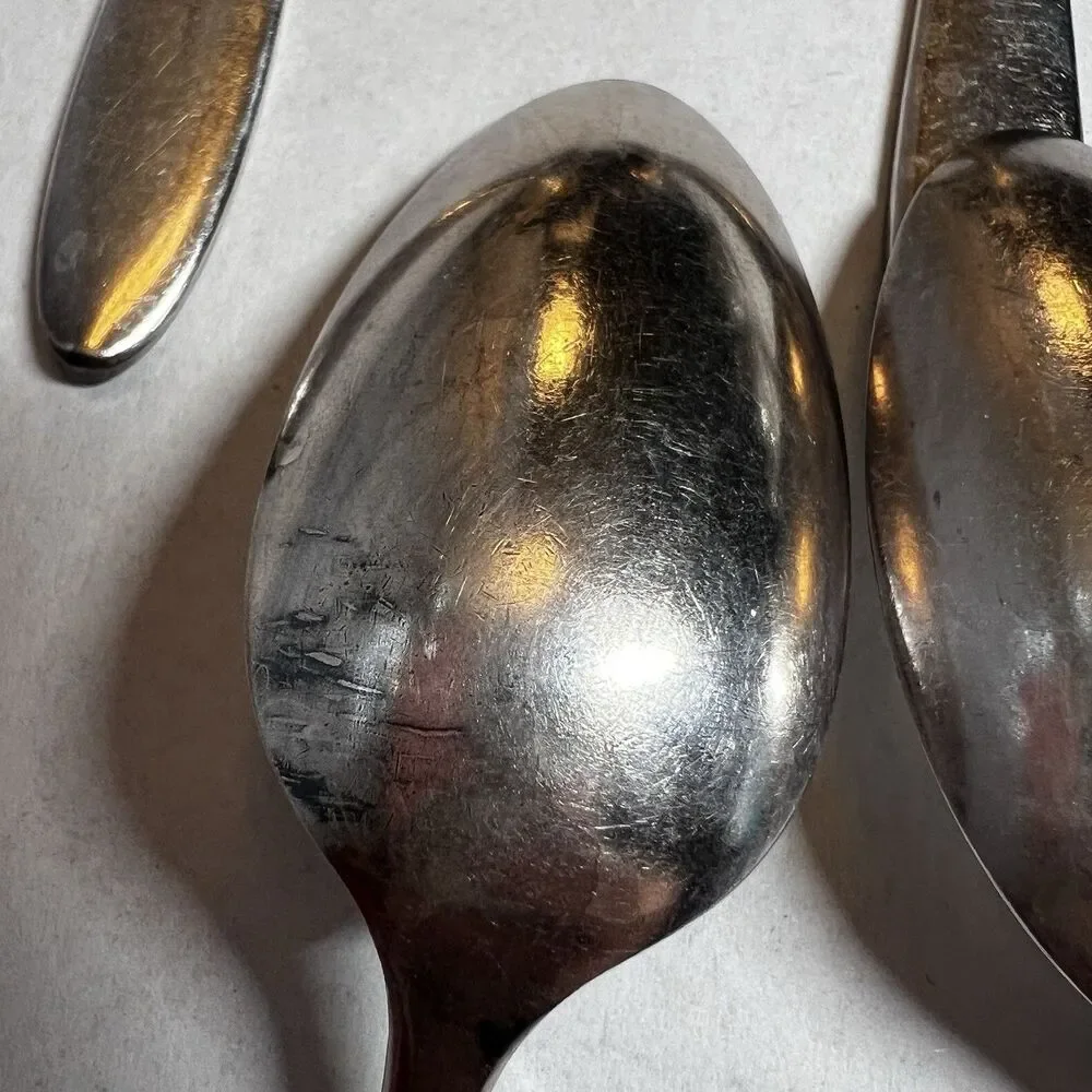 Antique 1923 Oneida Community Silverplate BIRD OF PARADISE Teaspoons Set of 10